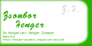 zsombor henger business card